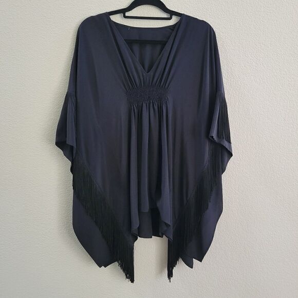 New Elizabeth & James silk Poncho S - Picture 1 of 8